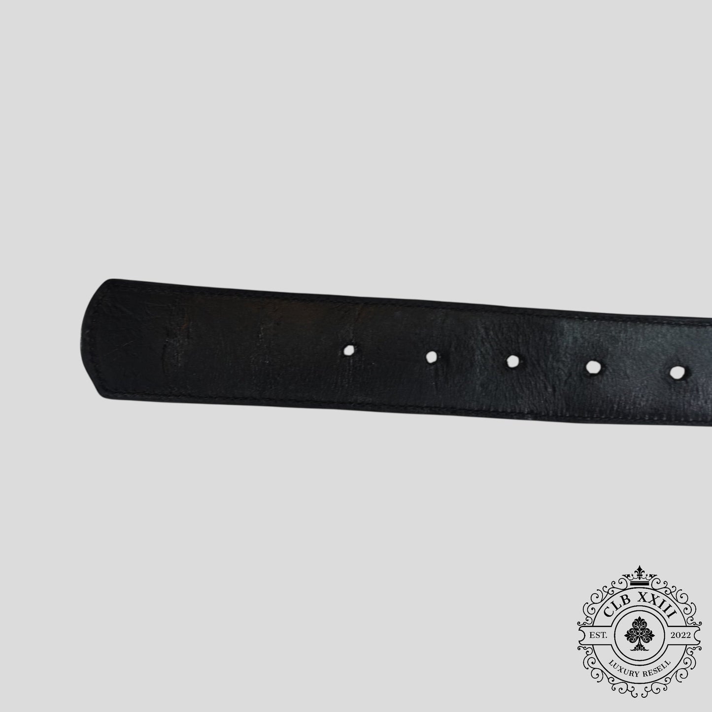 Chrome Hearts Leopard Print Pony Hair Belt Strap
