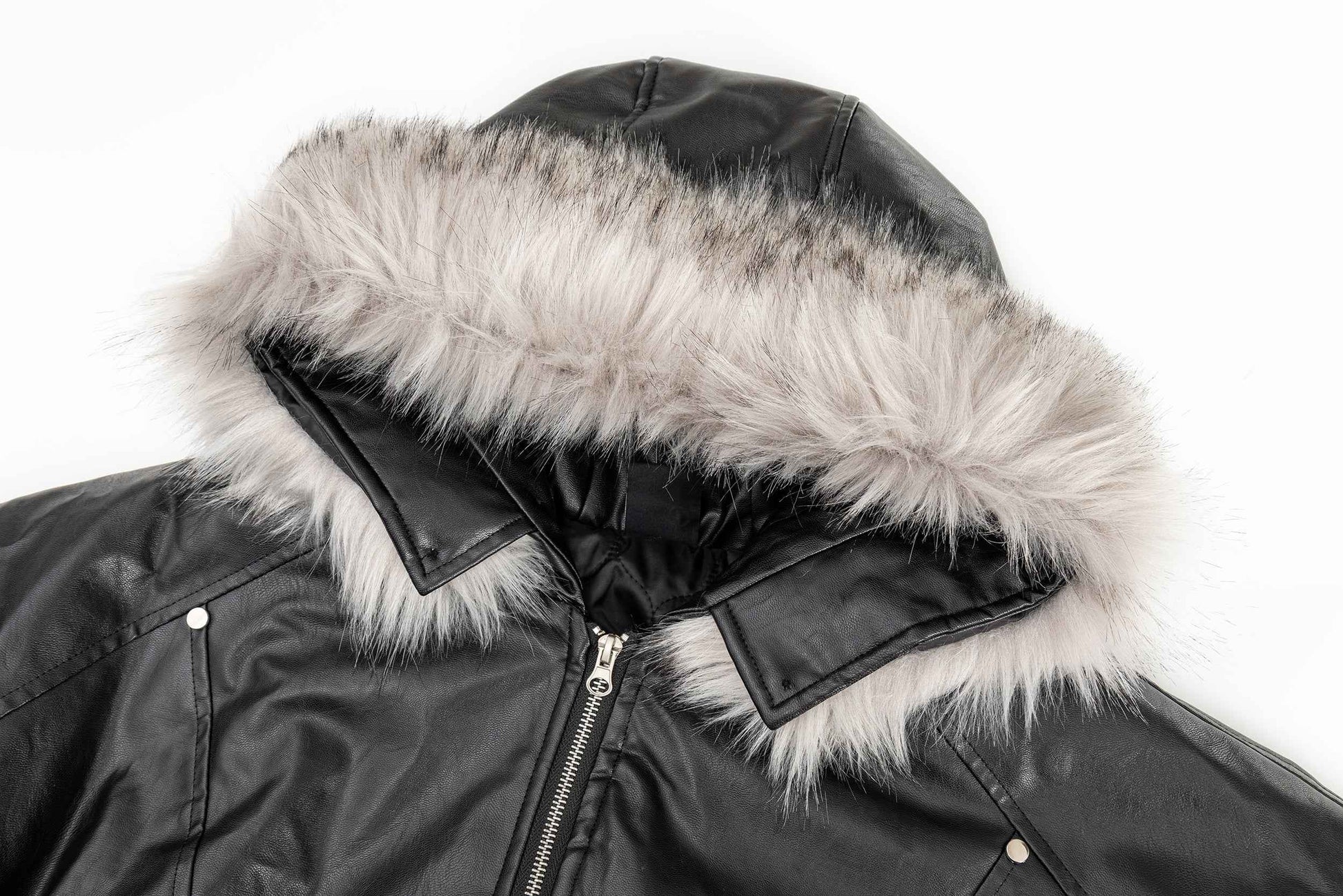 Moto Style | Faux Fur PU Jacket