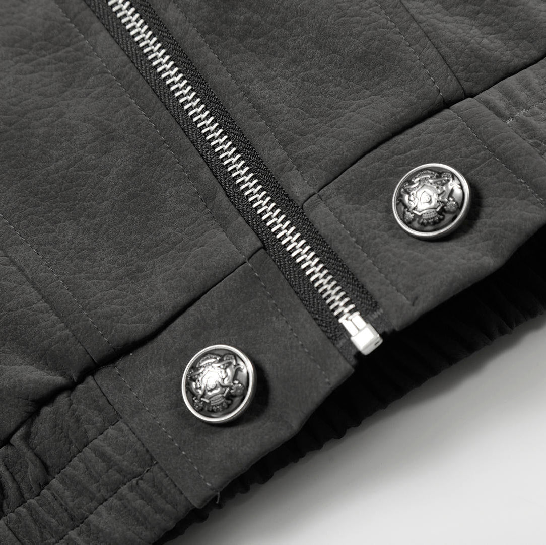 Ironcrest Hooded Leather Jacket