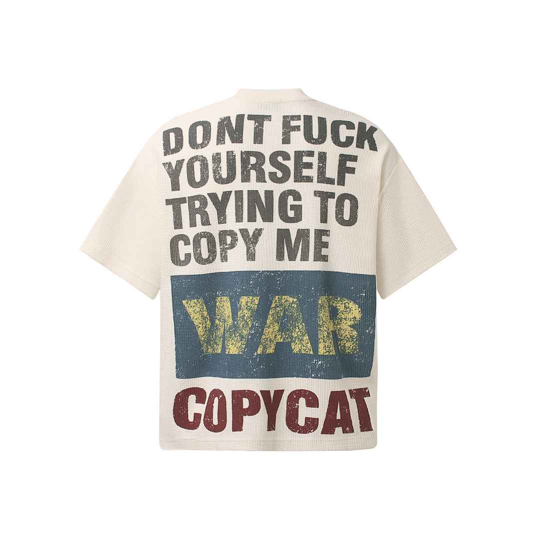 Statement Text Graphic Waffle T-Shirt