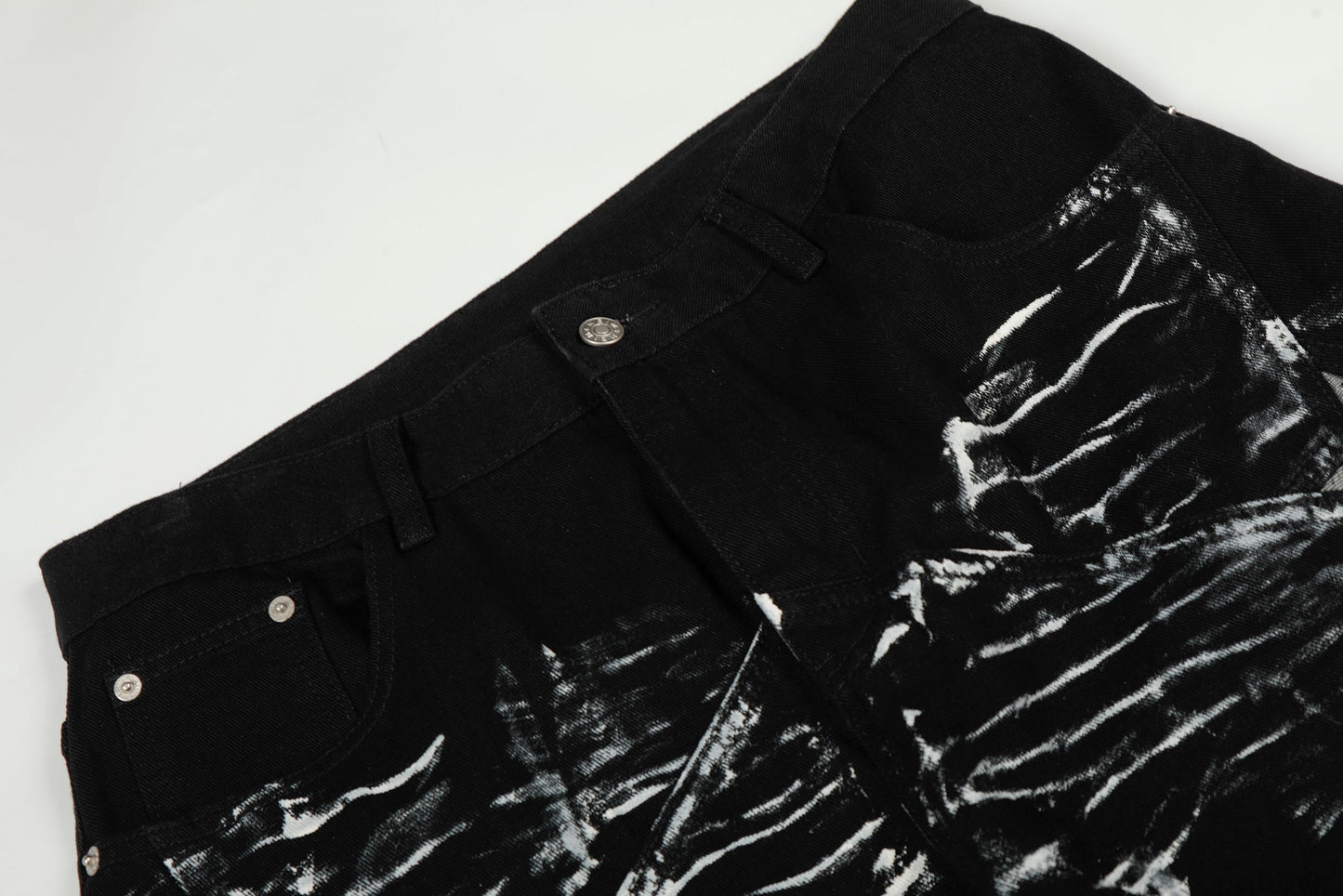 Street Star Painted Barrel Jeans