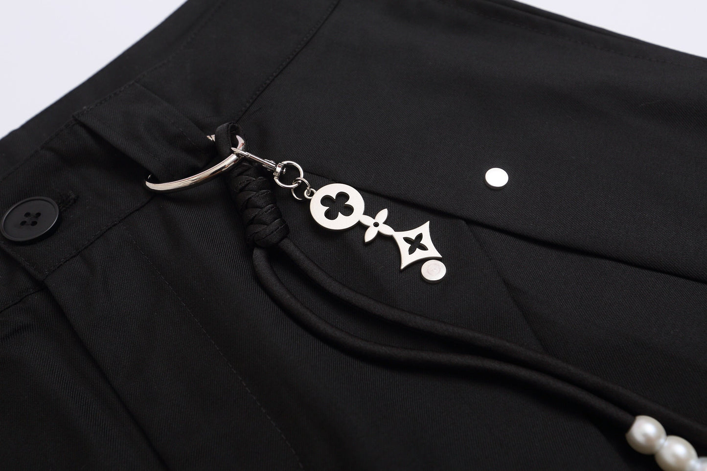Vintage Deconstructed Pleated Shorts