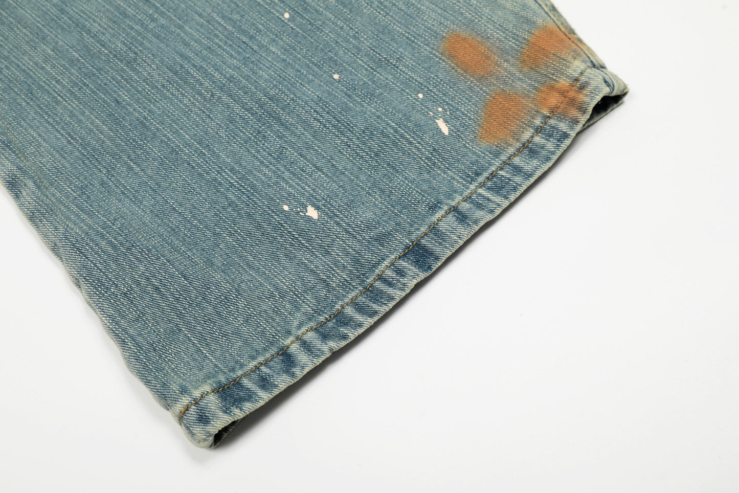 Washed Slub Machete Dye Jeans