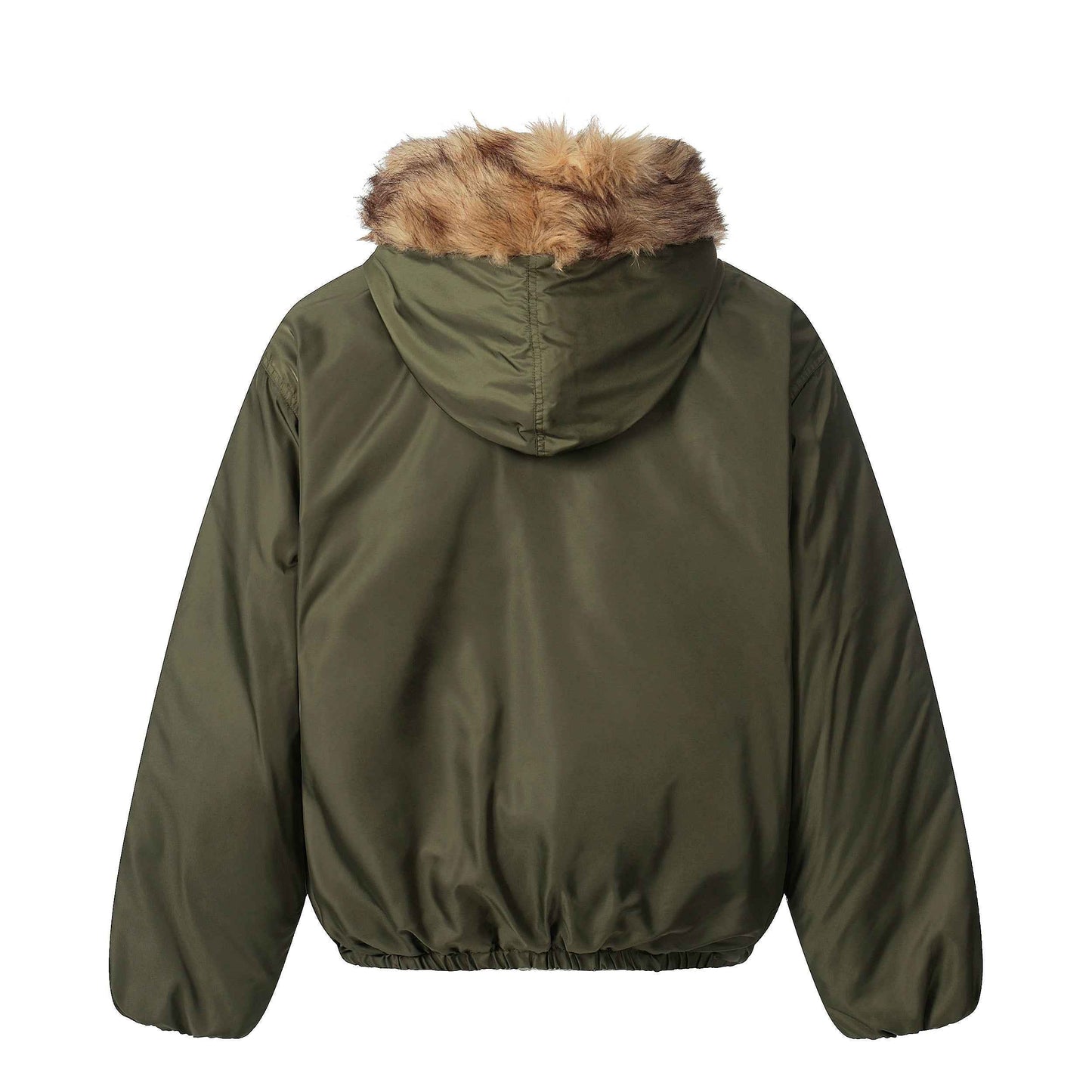 Vintage Fur-Lined | Cropped Winter Puffer