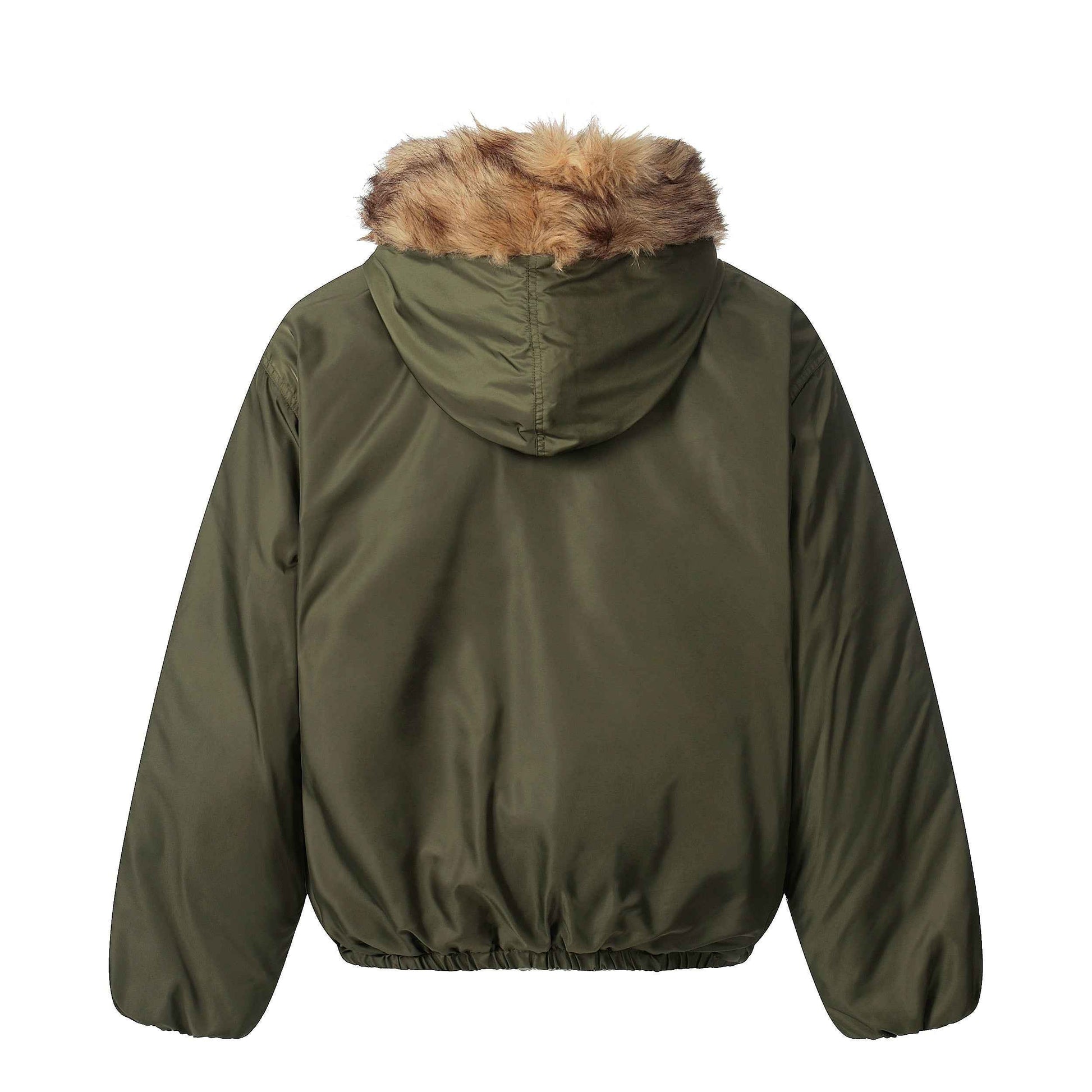 Vintage Fur-Lined | Cropped Winter Puffer