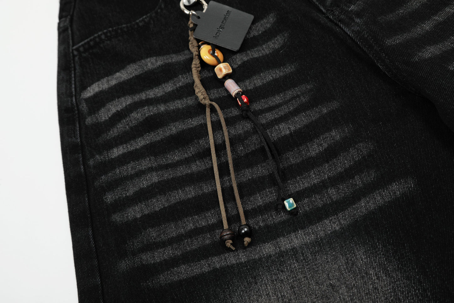 Vintage Embroidered Cross Washed Scimitar Jeans