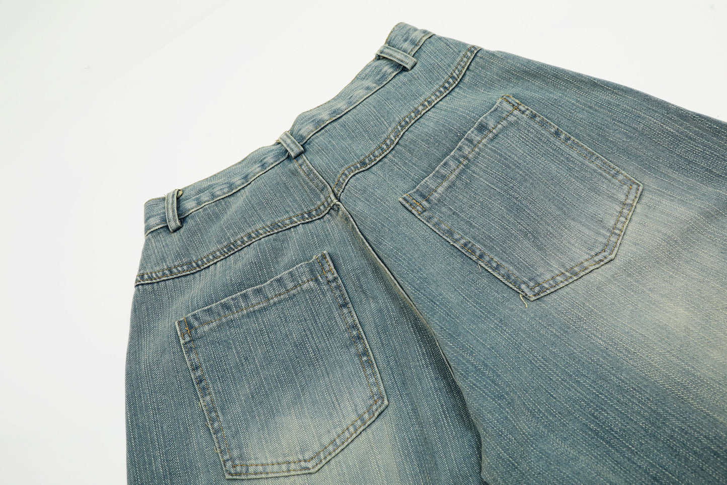 Washed Slub Machete Dye Jeans