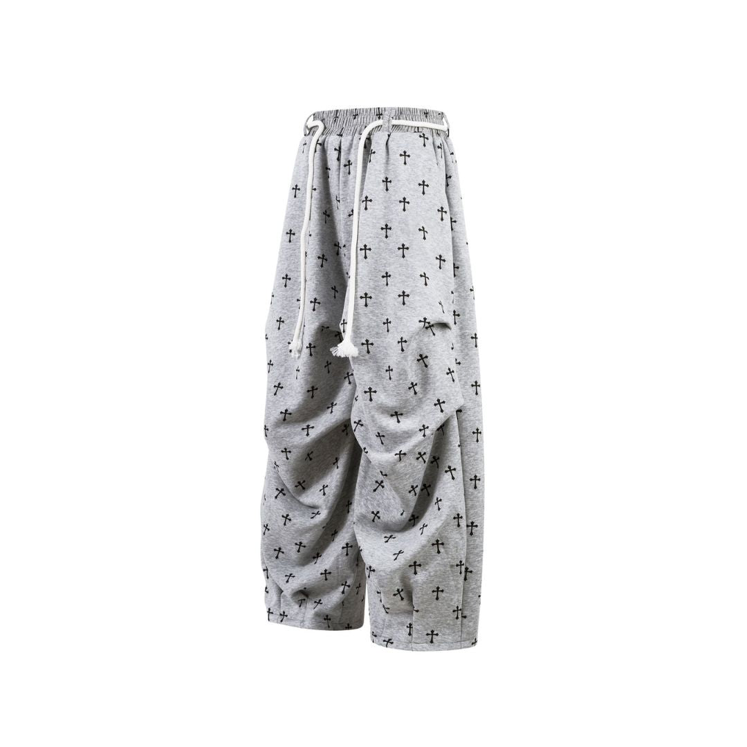 Gothic Cross Baggy Sweatpants