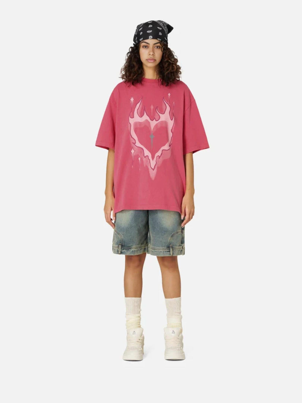 T-Shirt Heart Flame