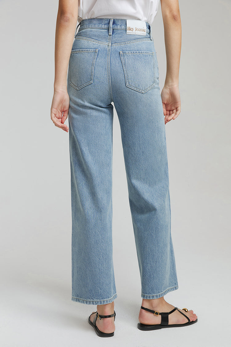 The Cityer Crop Wide Jeans HJ009 - JUSTLUXURY