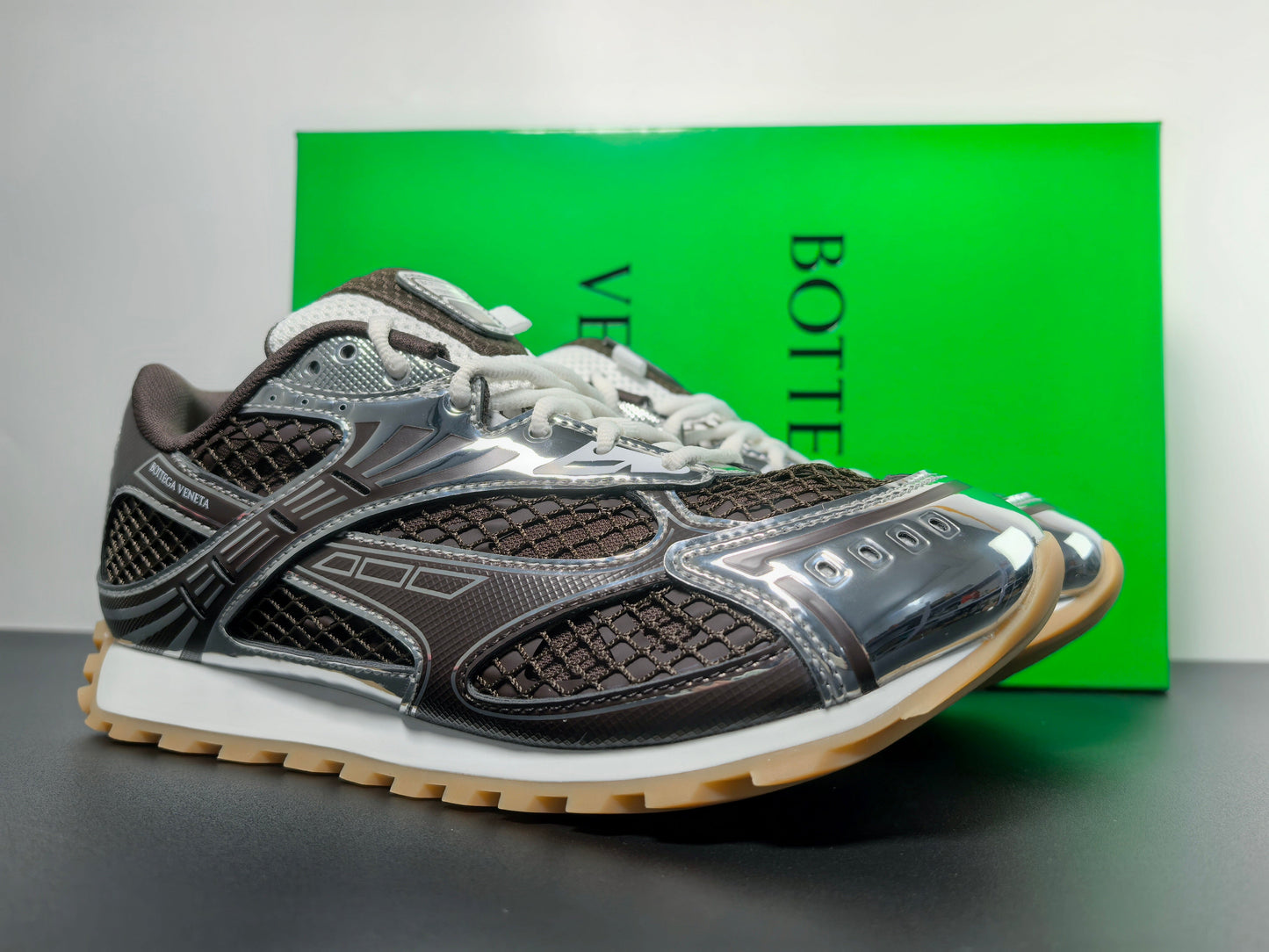 Venetian Orbit Sneaker - Limited Moka Noir Edition bottega veneta