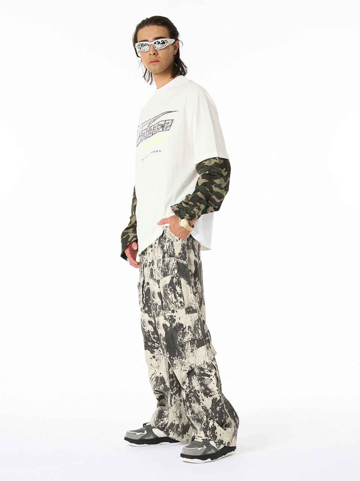 Long Sleeve Camo Layered