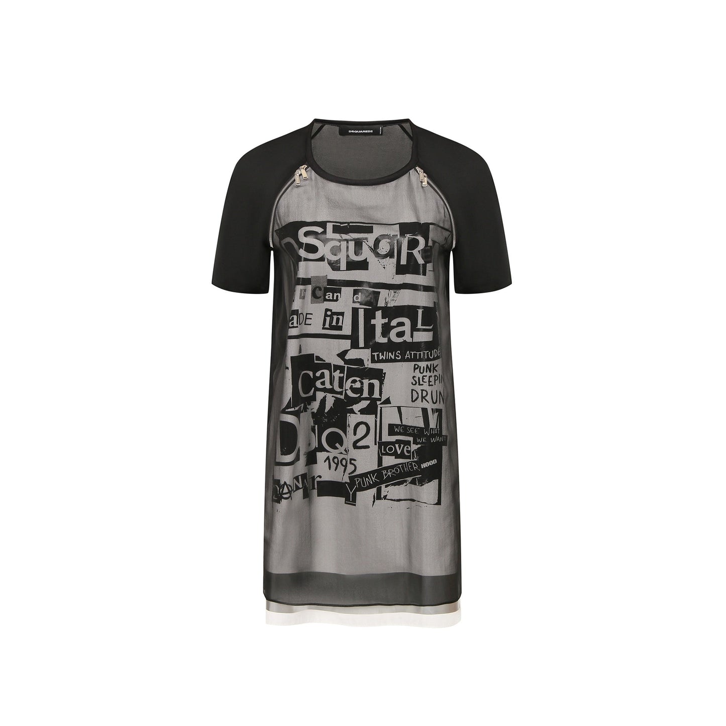 Dsquared2 Silk Printed Mini Dress Women