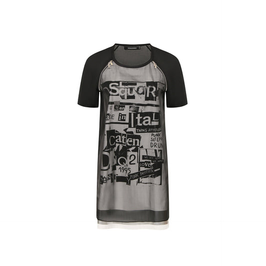 Dsquared2 Silk Printed Mini Dress Women