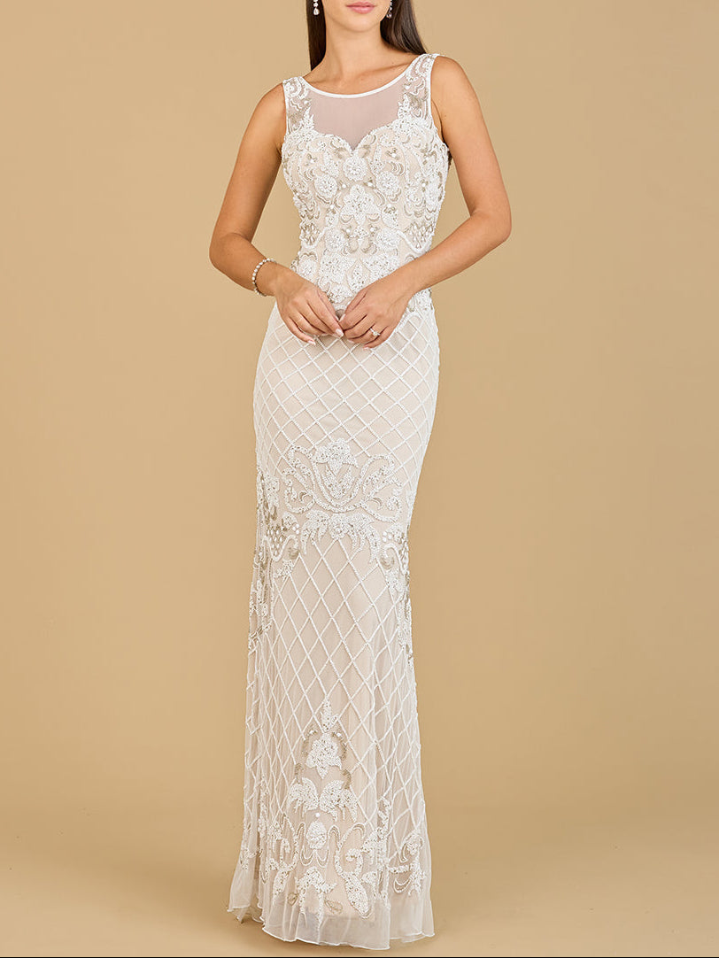 High-Neck Sleeveless Wedding Gown | 51136 - JUSTLUXURY