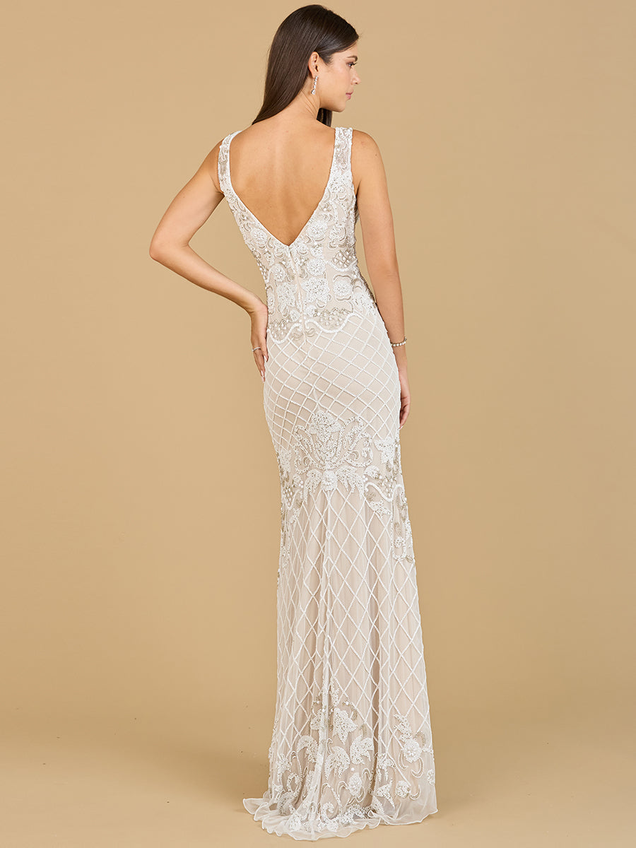High-Neck Sleeveless Wedding Gown | 51136 - JUSTLUXURY