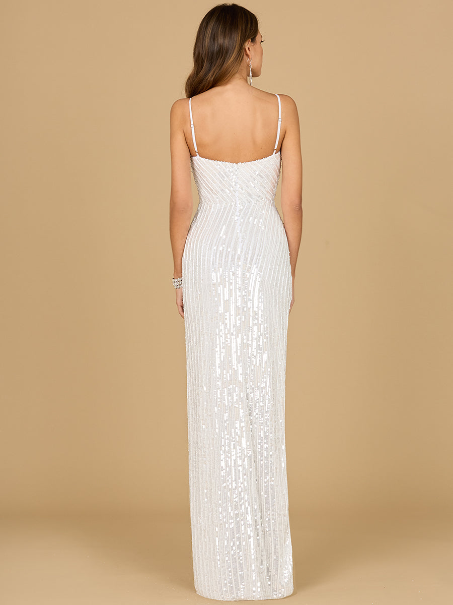 Tiffany Sequin Bridal Gown - JUSTLUXURY