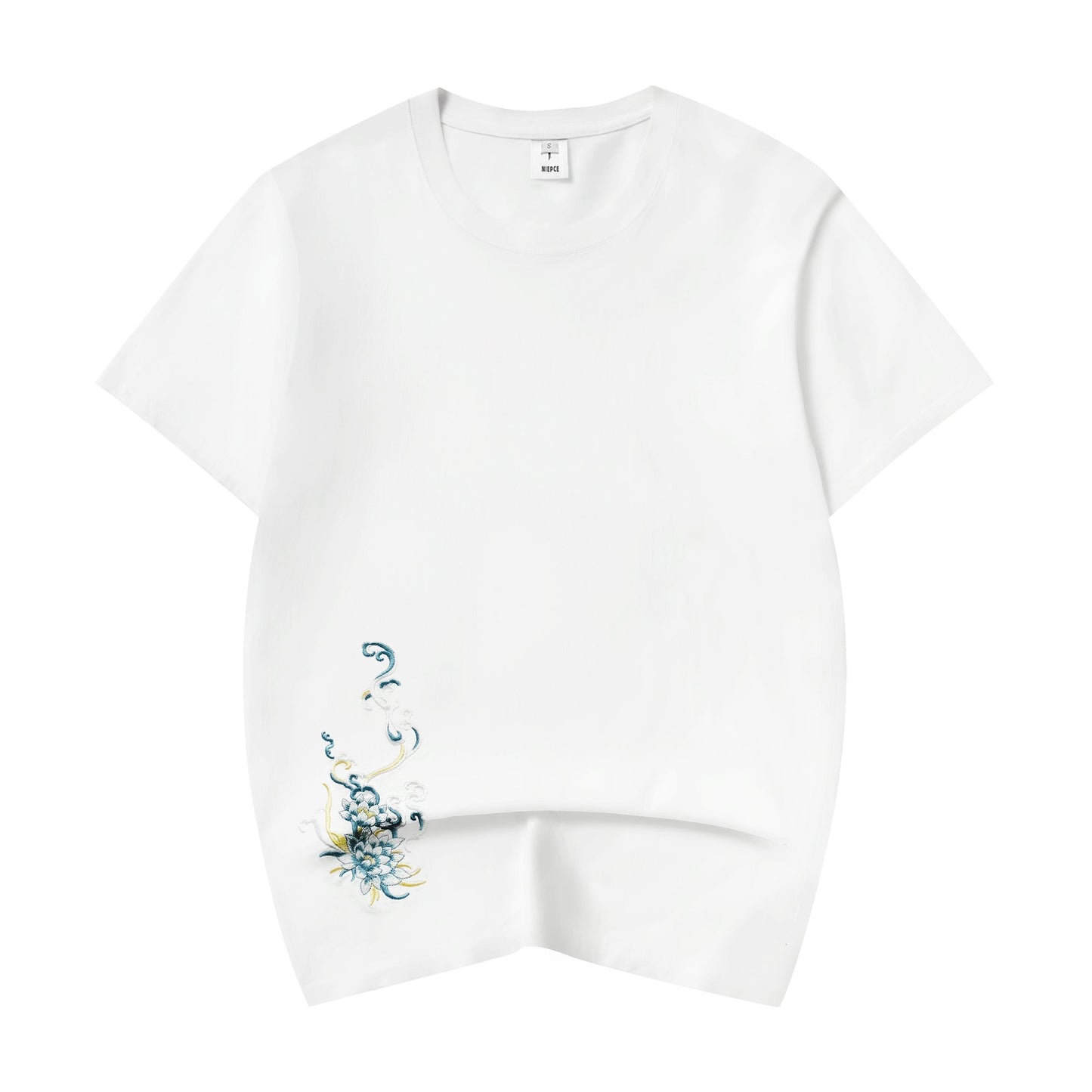 ET517 Blue Kirin Embroidered Tee