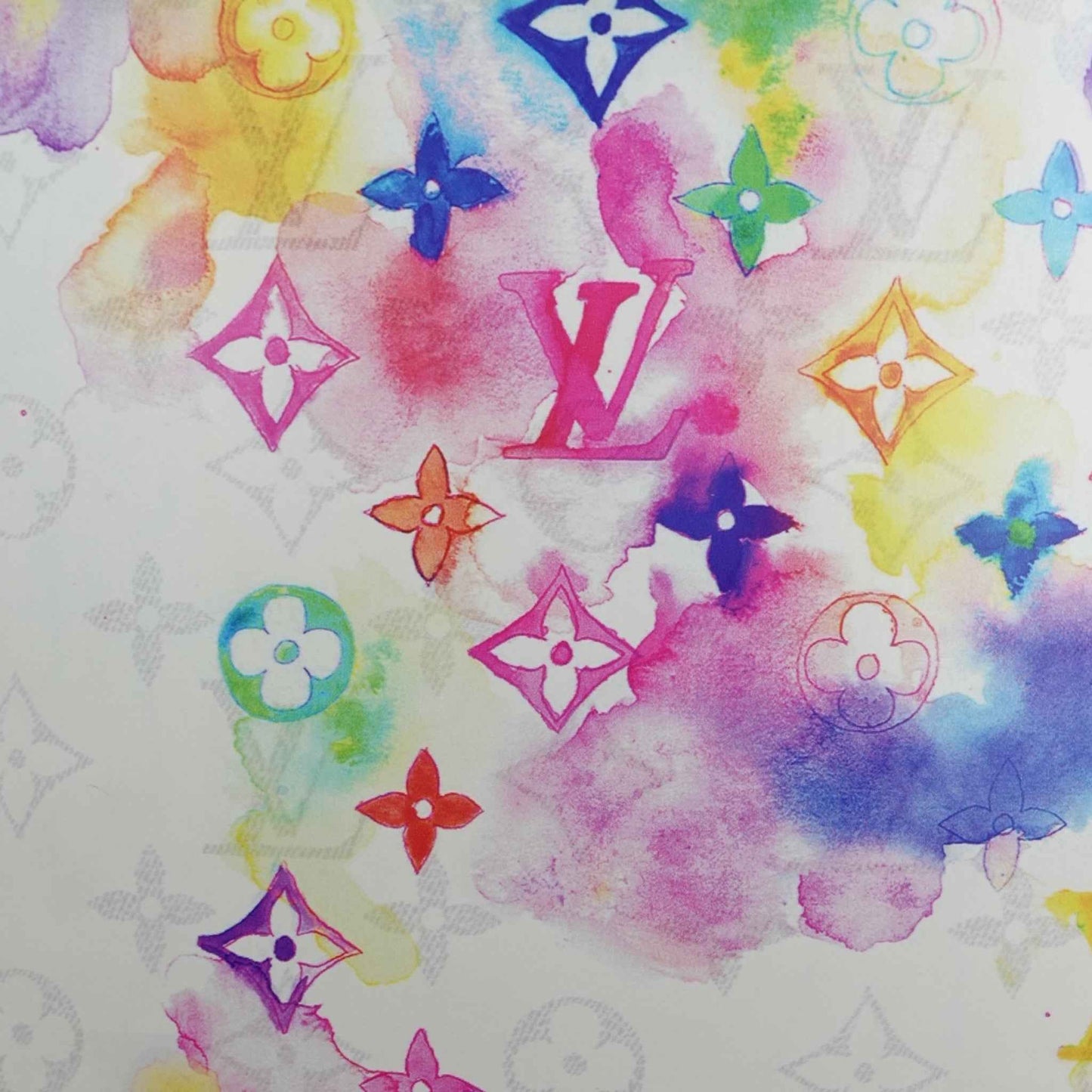 Louis Vuitton Watercolor Monogram Skateboard
