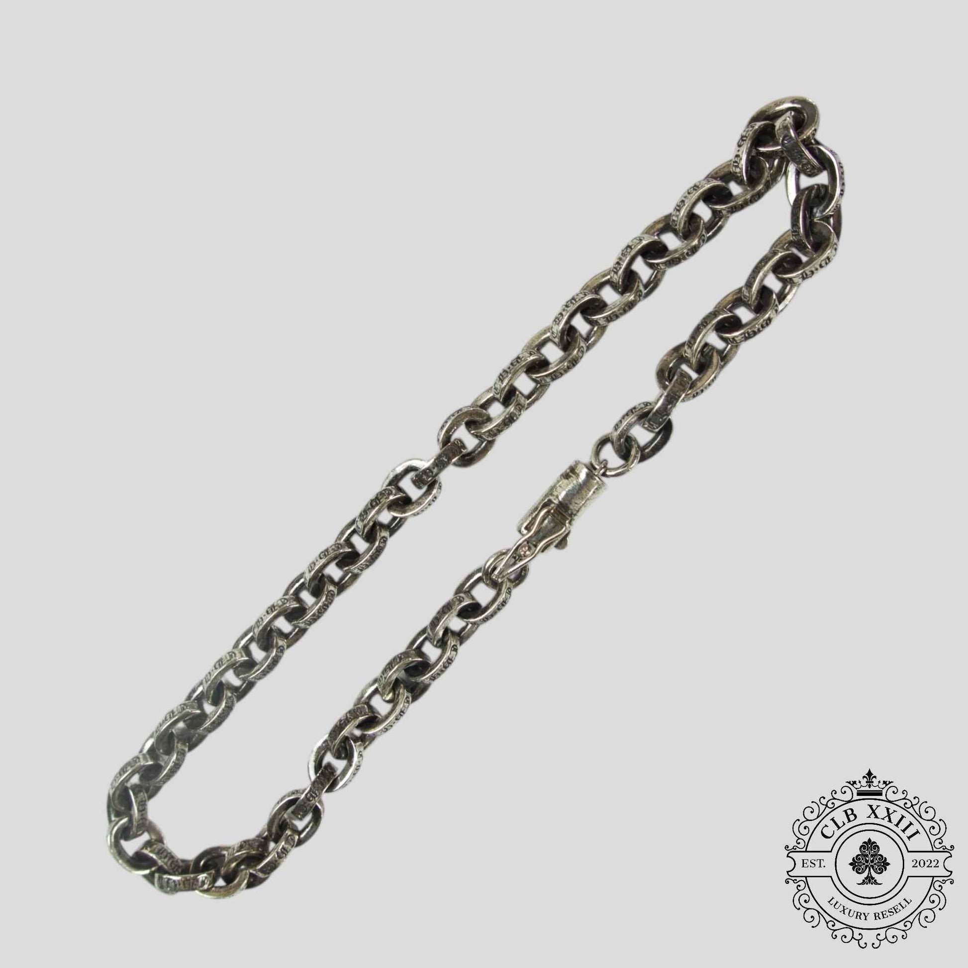 Chrome Hearts Paper Chain Bracelet in Silver