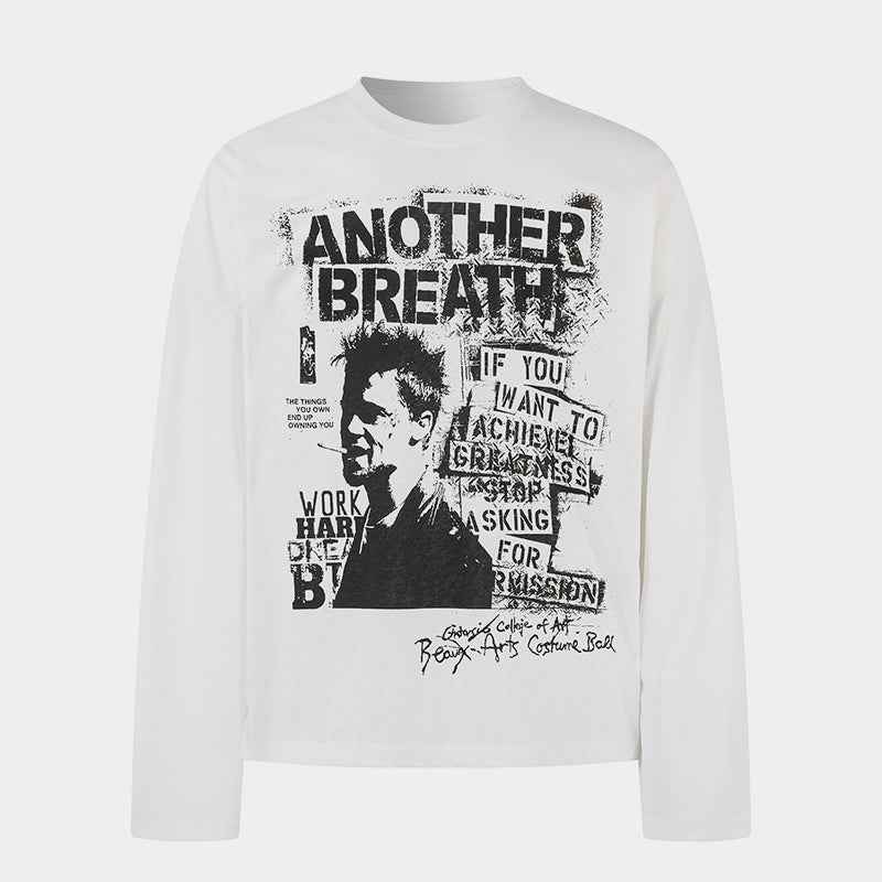 Grunge Portrait Print | Graphic Sweatshirt