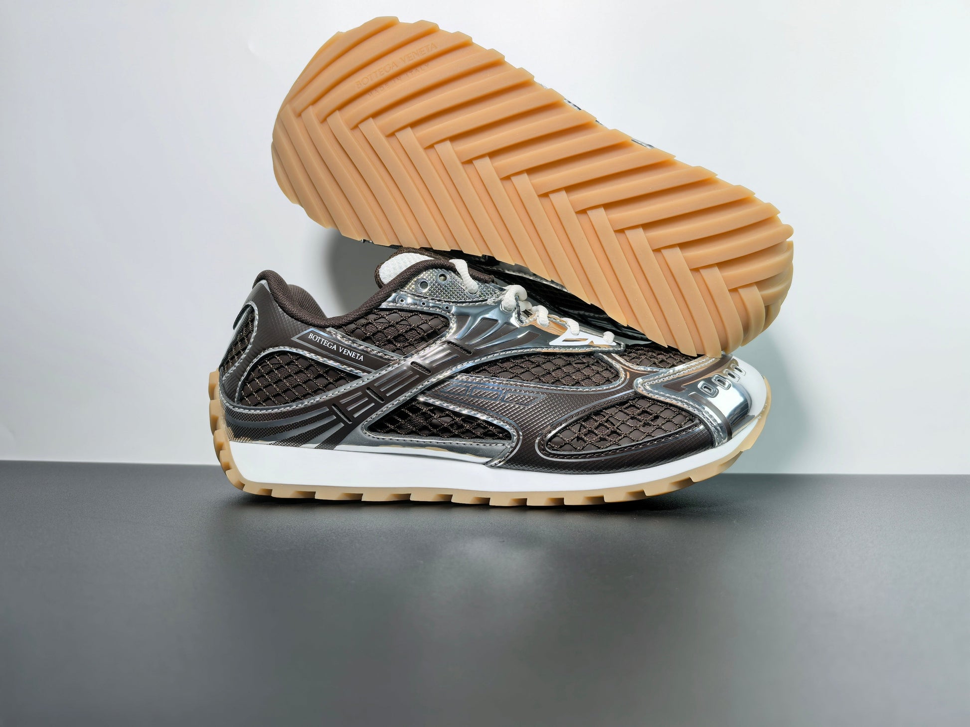 Venetian Orbit Sneaker - Limited Moka Noir Edition bottega veneta