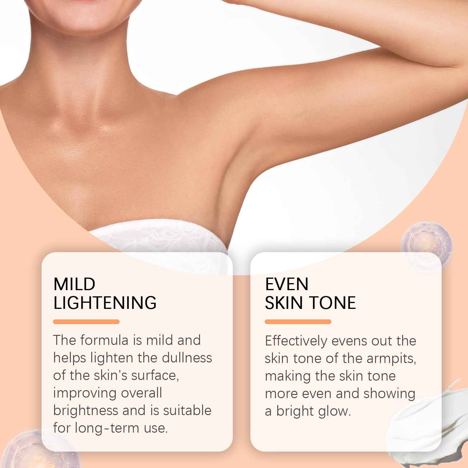 OceAura Underarm Skin Care Cream Underarm Skin Joint Black And Delicate Skin Moisturizing Cream