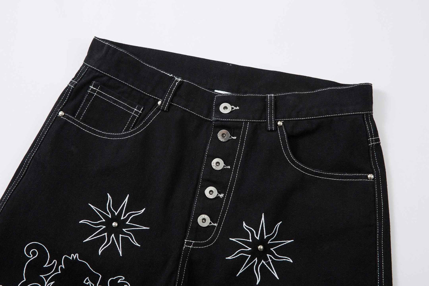 Royal Sigil Embroidery | Denim Jeans