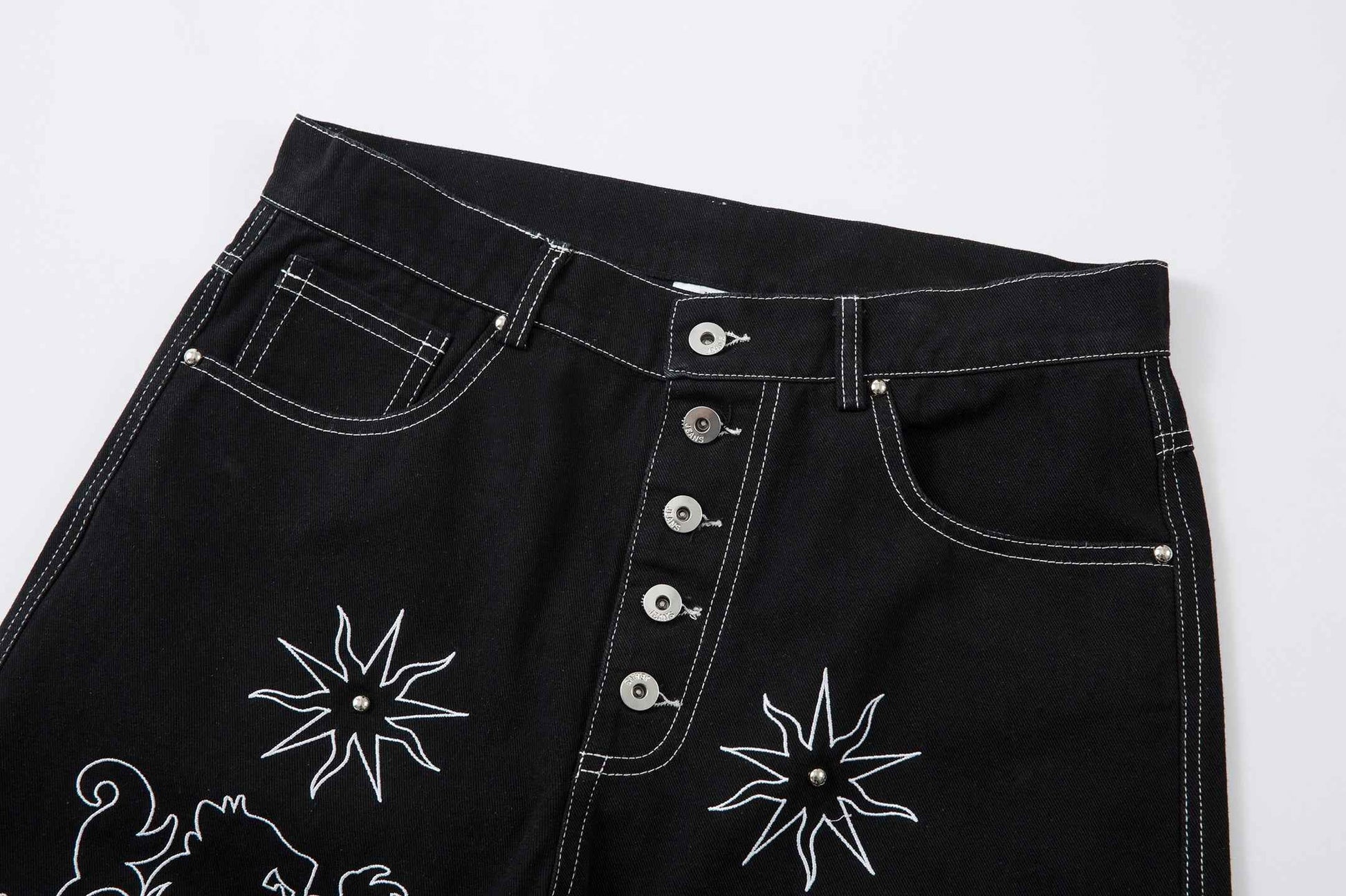 Royal Sigil Embroidery | Denim Jeans