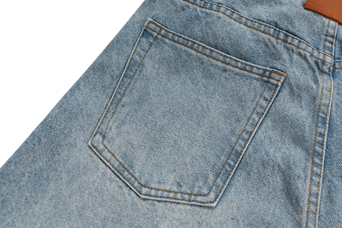 Stacked Washed Blue | Wide Jeans