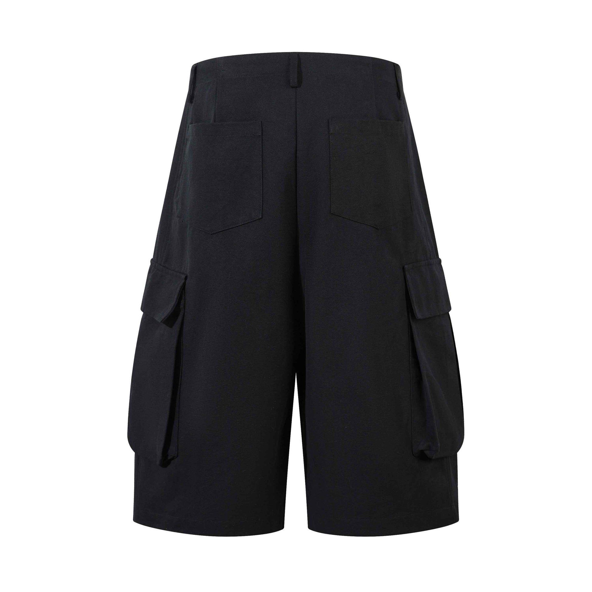 Black utility | cargo shorts