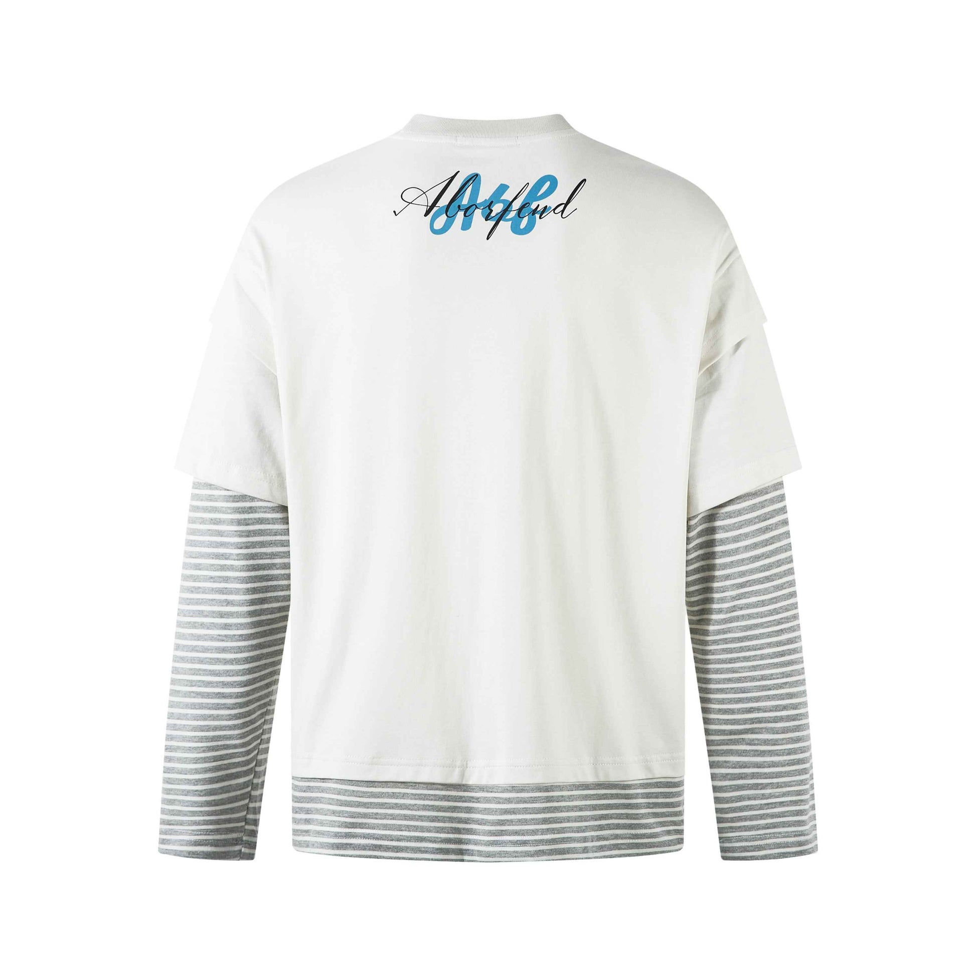 Punk Letters Patchwork | Stripe Sweatshirt