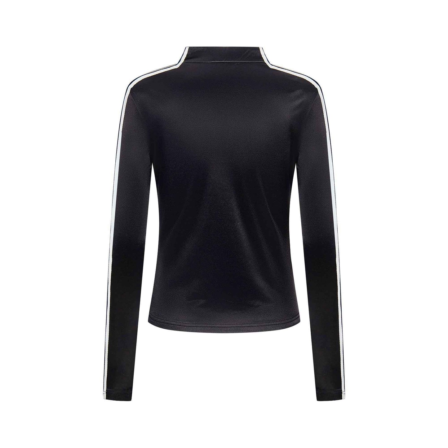Lace-Up Club | Satin Sports Jersey Top
