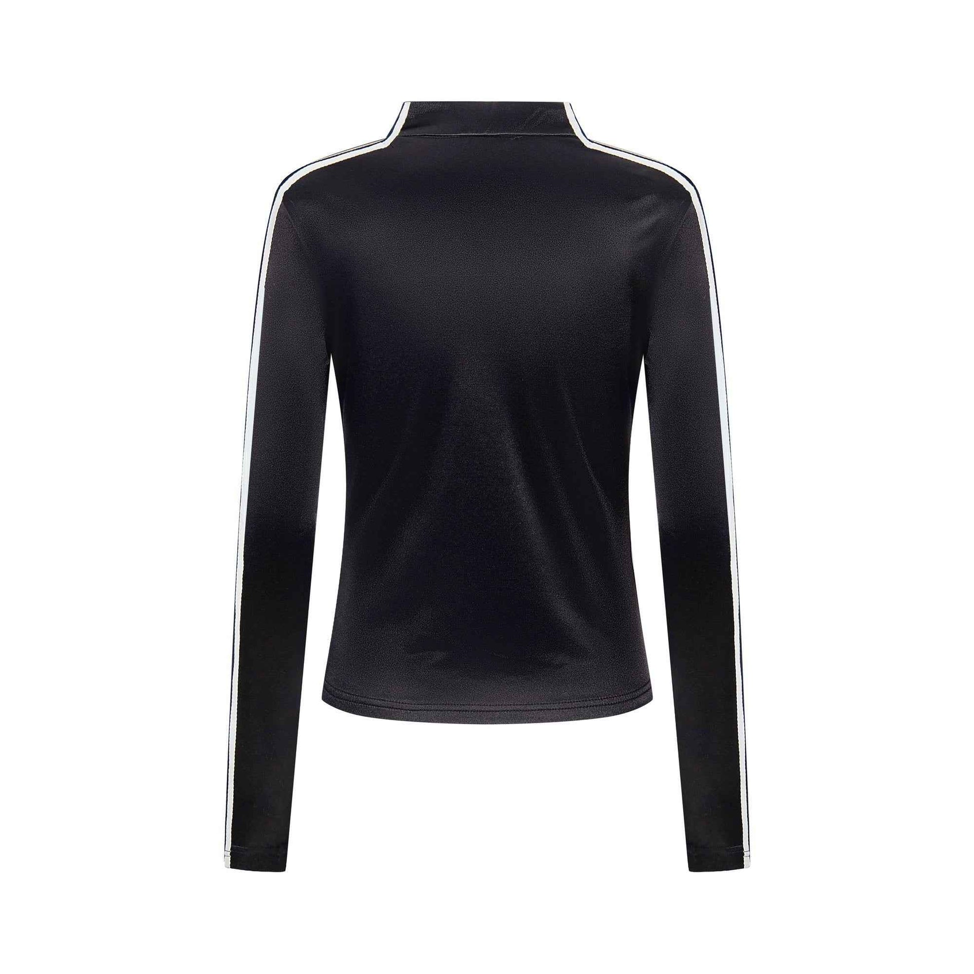 Lace-Up Club | Satin Sports Jersey Top