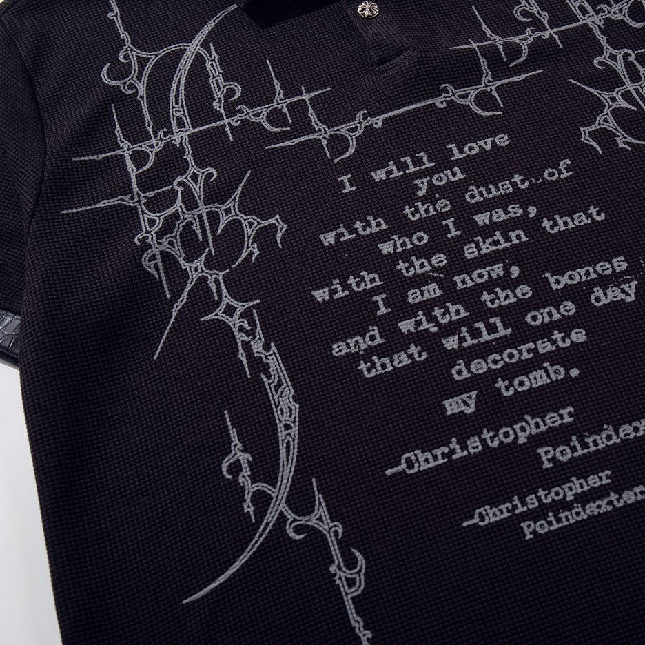 Poetic Decay Collared T-shirt