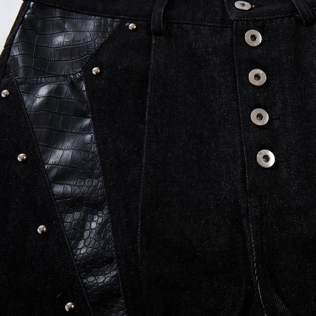 Venom Stitch Panel Jeans