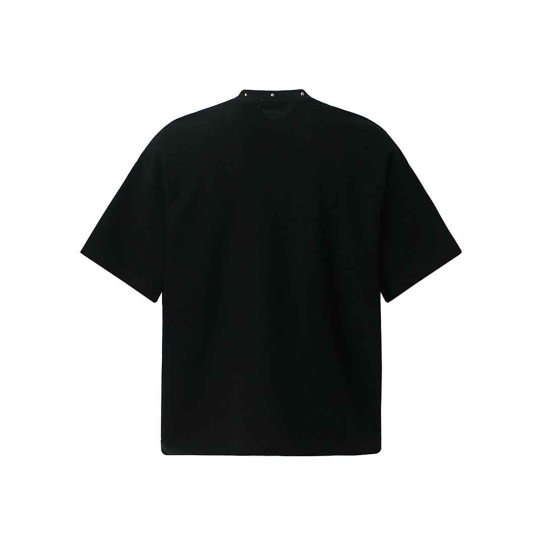 Oversized Newspaper Headline Waffle T-Shirt