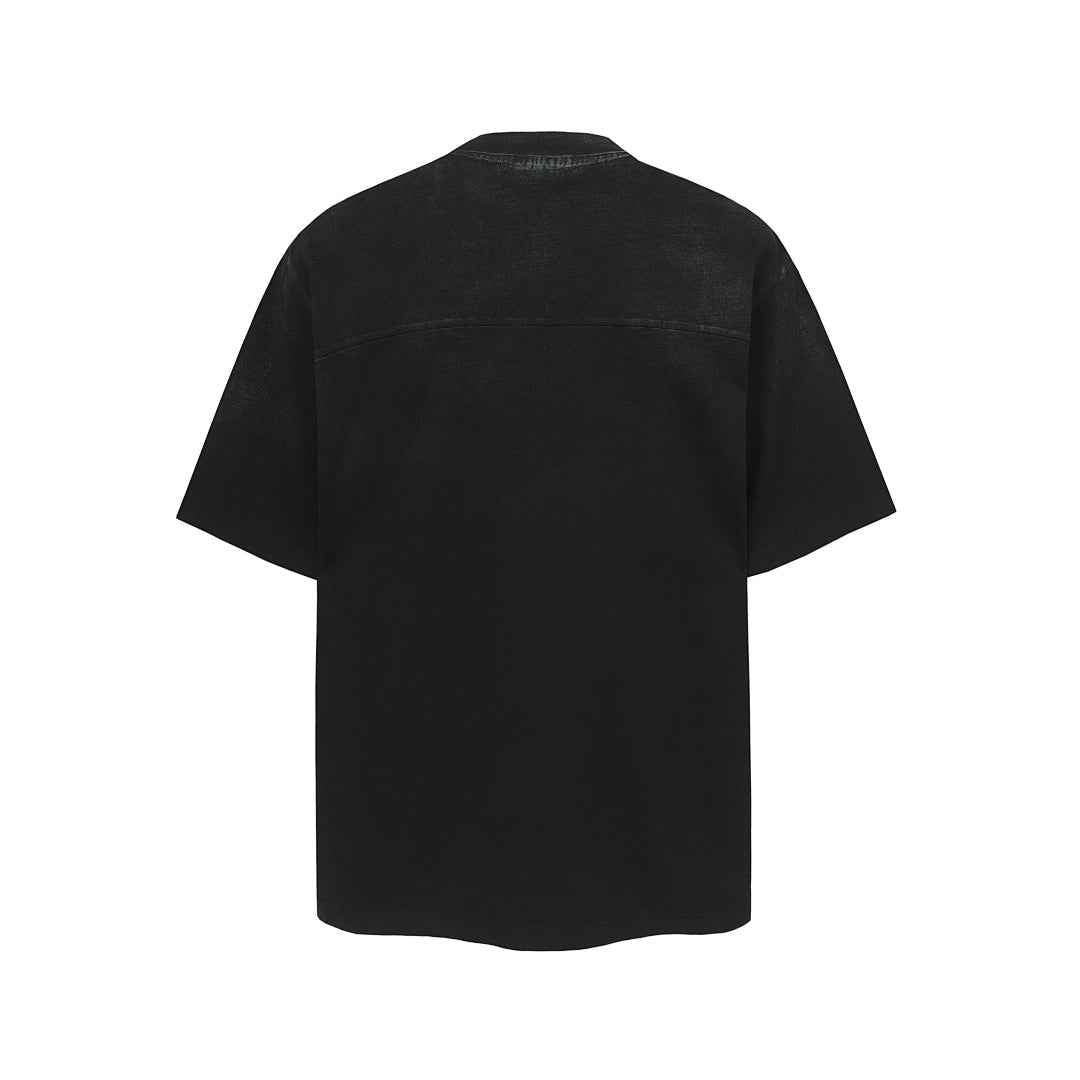 Vintage Washed Raw Seam Raglan T-Shirt