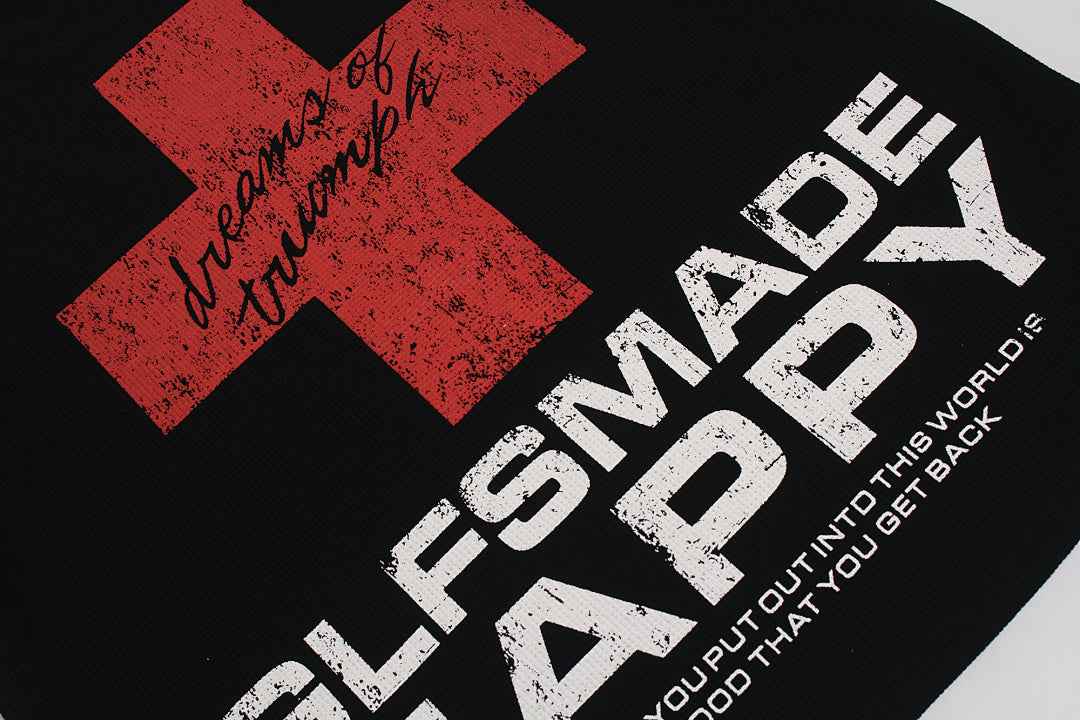 Oversized Red Cross Graphic Streetwear T-Shirt