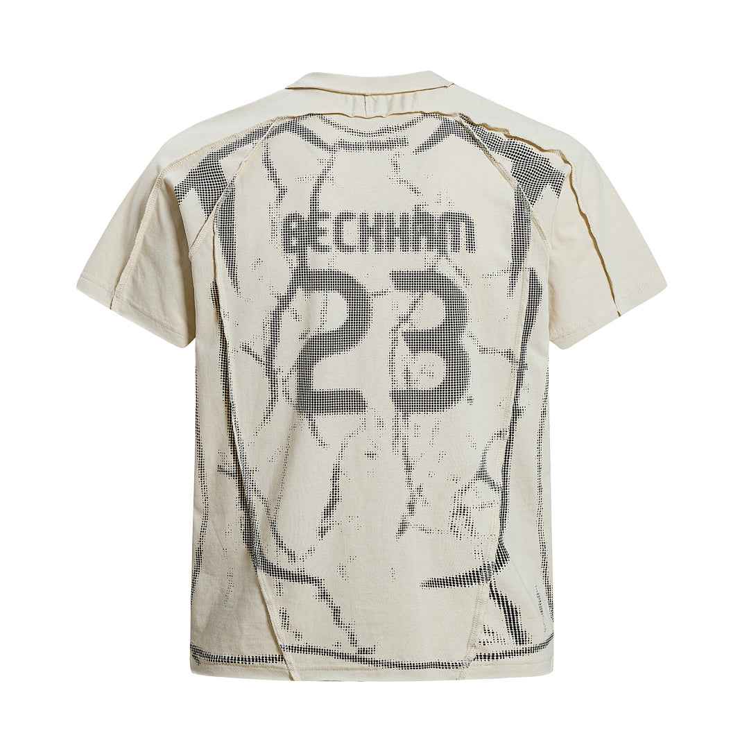 Trompe L'oeil Halftone Jersey Graphic T-Shirt