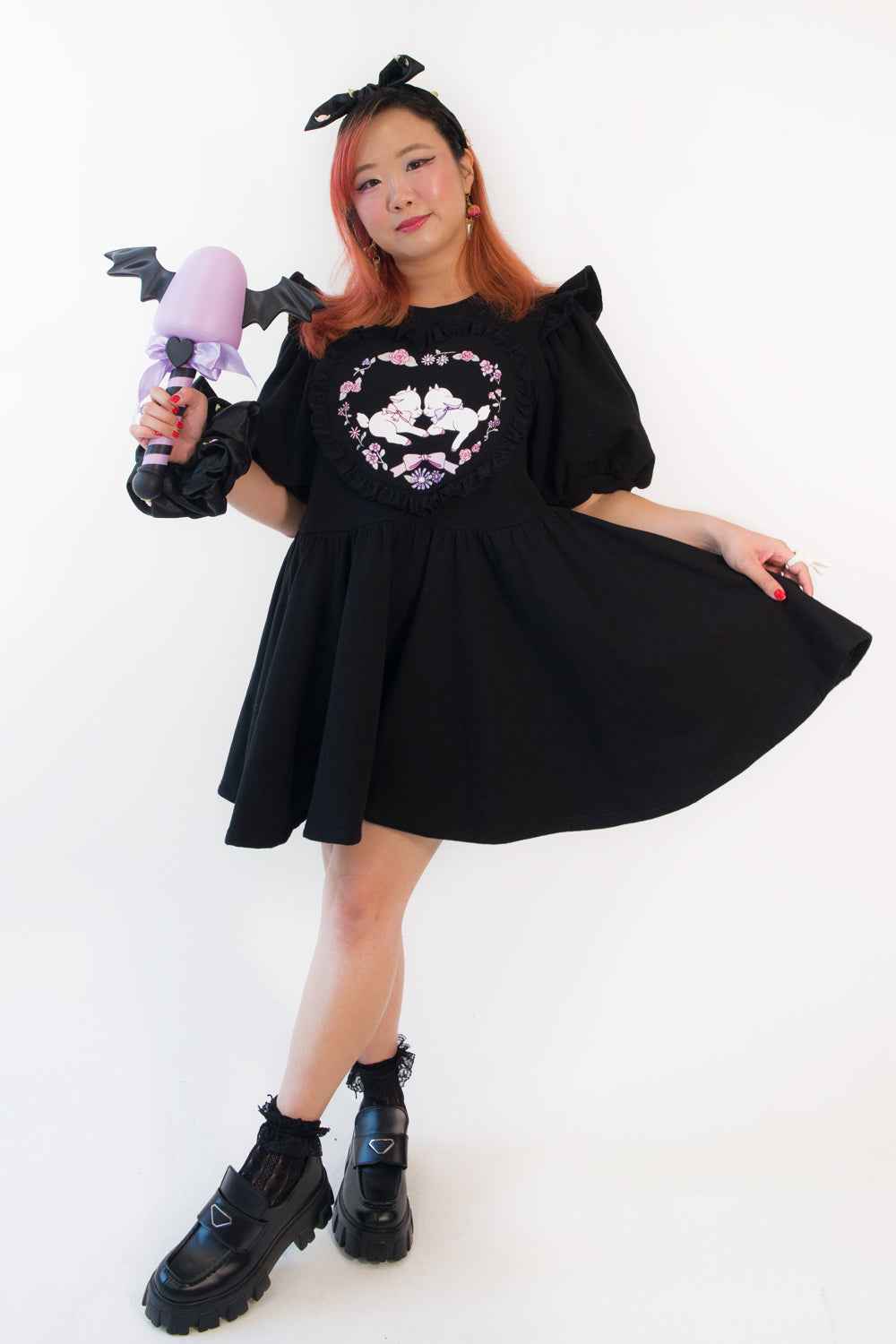 Enchanting Goats Sweatshirt Dress