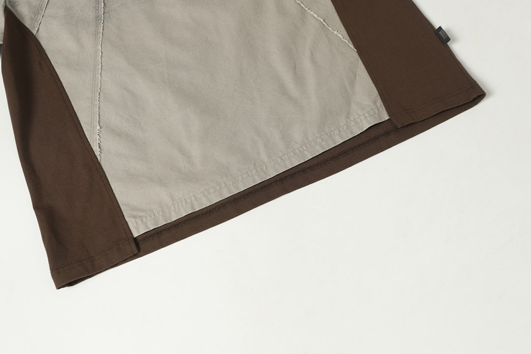 Vintage Washed Raw Seam Raglan T-Shirt