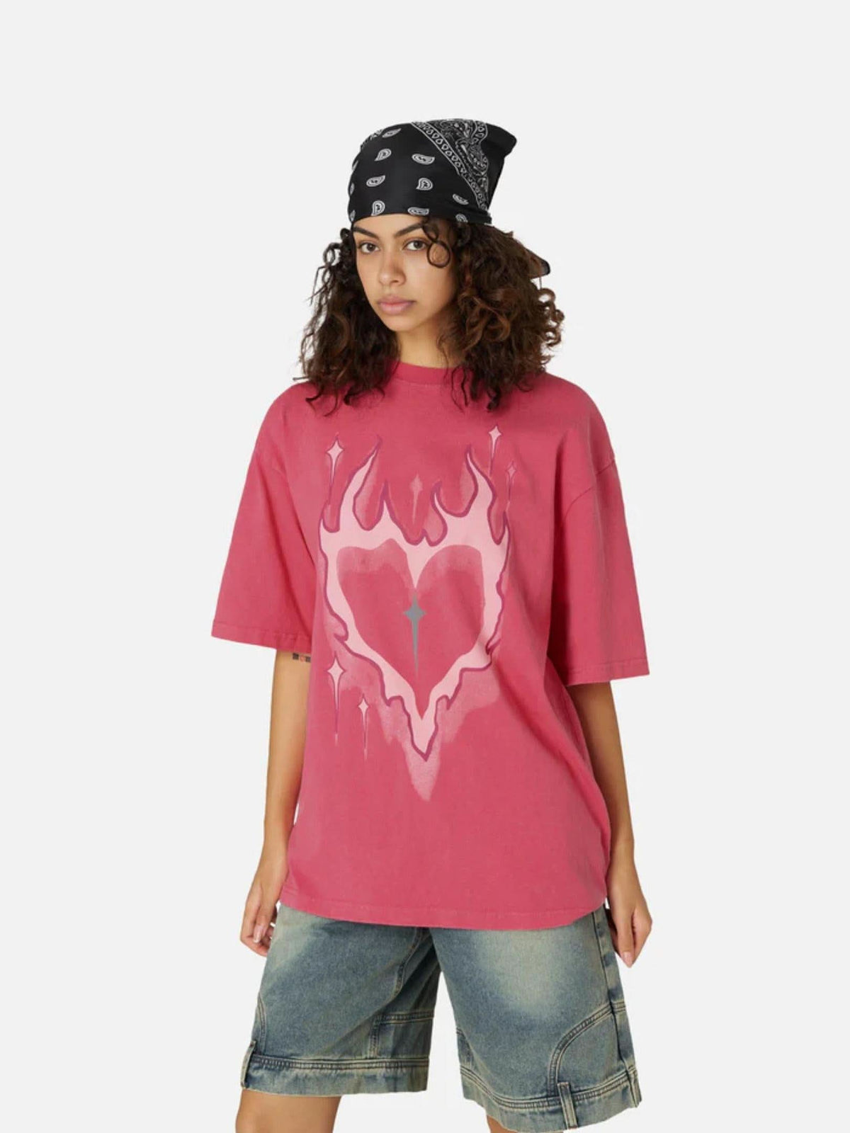 T-Shirt Heart Flame