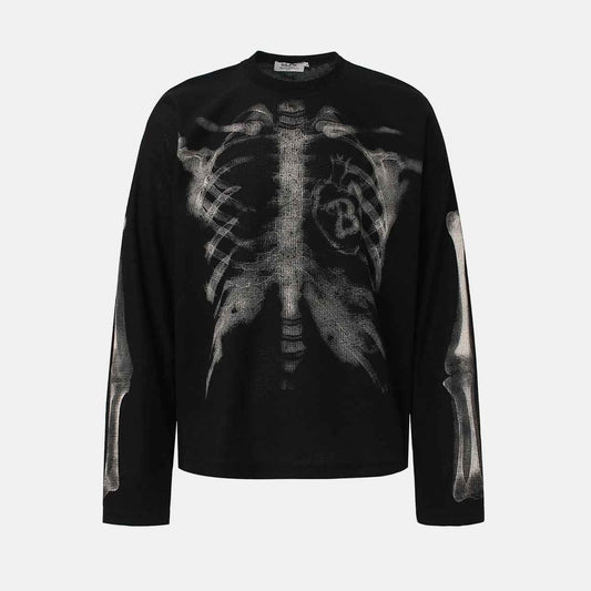 X-Ray Skeleton | Waffle Long Sleeve T-Shirt