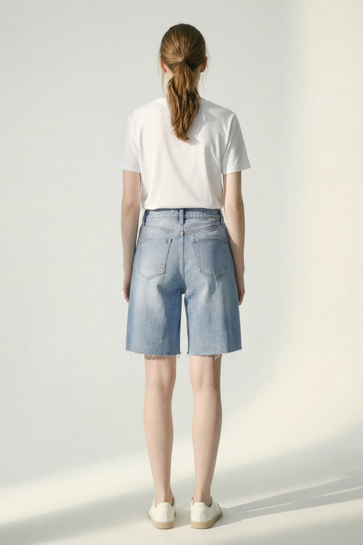 Coastal Breeze 90's Bermuda Shorts HJ807 - JUSTLUXURY