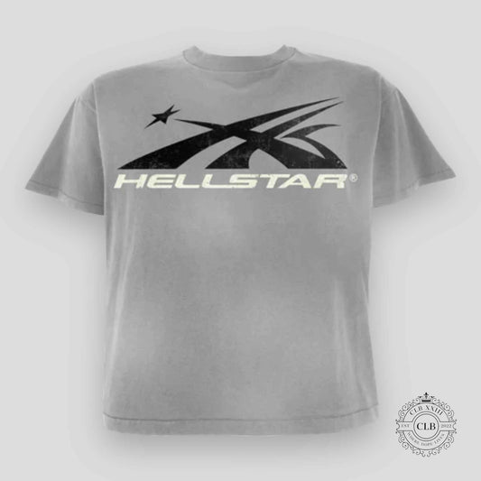 HELLSTAR SPORT LOGO TEE - GREY