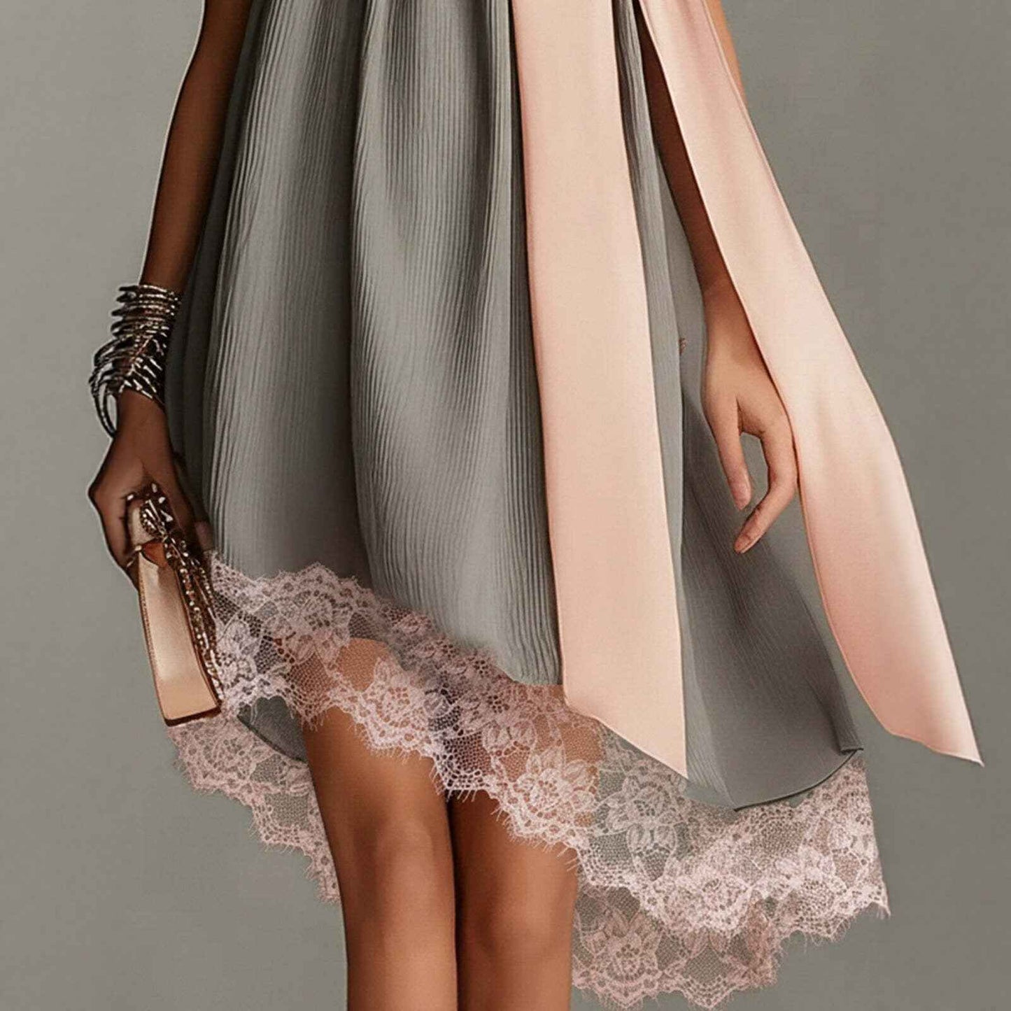 Style Strapless Printed Fitted Slimming Vacation Long Dress for Women