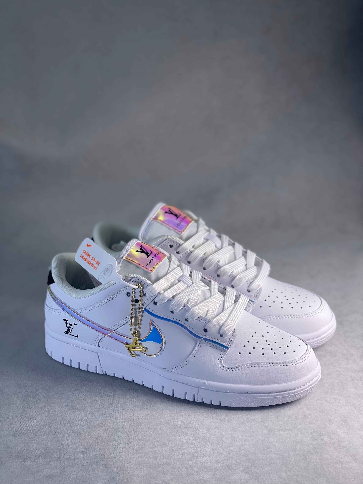 Custom LV x SB Dunk Low DD1391 102 SneakerNational