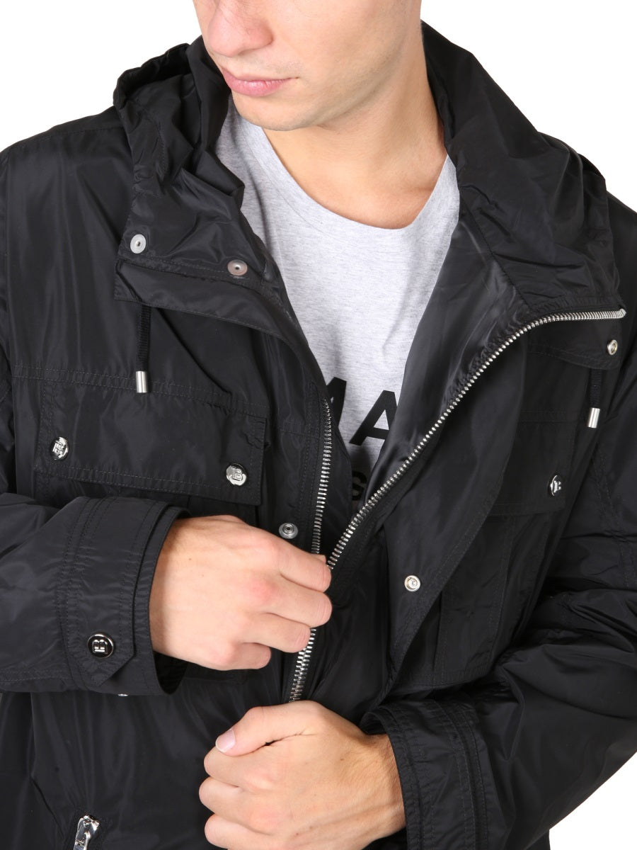 Balmain Men Giacca Con Cappuccio