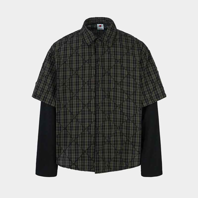 Layered Plaid Shirt | Street Sweatshirt